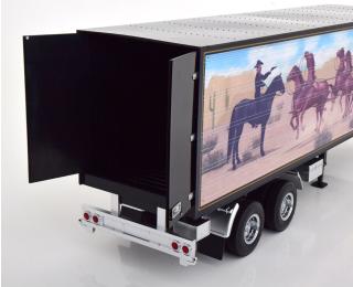 Truck Trailer schwarz/Dekor Road Kings 1:18