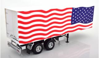 Truck Trailer Stars & Stripes weiß/rot/blau   Road Kings 1:18