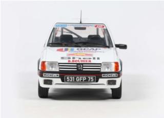 PEUGEOT 205 GTI GR.N WHITE #144 F.DELECOUR RALLYE DU VAR 1987 S1801721 Solido 1:18 Metallmodell
