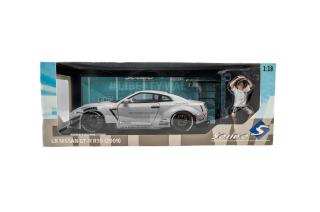 Nissan GT-R (R35) W/ Liberty Walk Body kit 2.0 2024 mit Figur - S1805821  Solido 1:18 Metallmodell