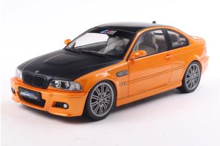 BMW E46 M3 Coupe 2000 Orange S1806509 Solido 1:18 Metallmodell