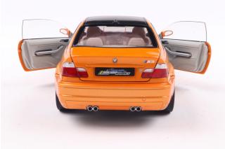 BMW E46 M3 Coupe 2000 Orange S1806509 Solido 1:18 Metallmodell