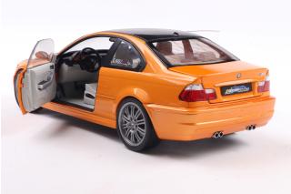 BMW E46 M3 Coupe 2000 Orange S1806509 Solido 1:18 Metallmodell