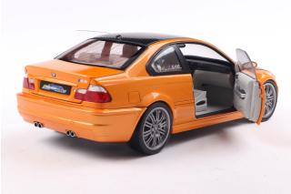 BMW E46 M3 Coupe 2000 Orange S1806509 Solido 1:18 Metallmodell