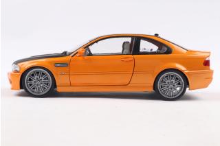 BMW E46 M3 Coupe 2000 Orange S1806509 Solido 1:18 Metallmodell