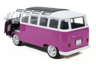 VOLKSWAGEN T1 SAMBA - VIOLET / BLANC - 1962 S1813404 Solido 1:18 Metallmodell