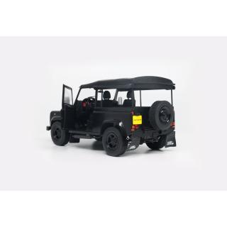LAND ROVER DEFENDER 90 SHORT WITH REAR COVER BLACK 2016 S1813503 Solido 1:18 Metallmodell
