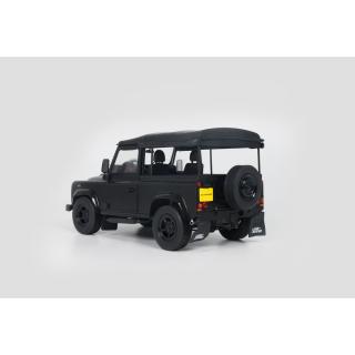 LAND ROVER DEFENDER 90 SHORT WITH REAR COVER BLACK 2016 S1813503 Solido 1:18 Metallmodell
