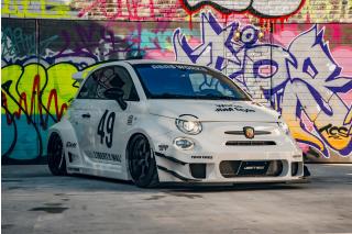 Fiat 595 Abarth LB perlweiss S1815401 Solido 1:18 Metallmodell