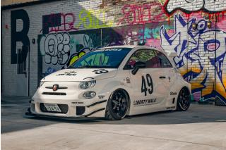 Fiat 595 Abarth LB perlweiss S1815401 Solido 1:18 Metallmodell