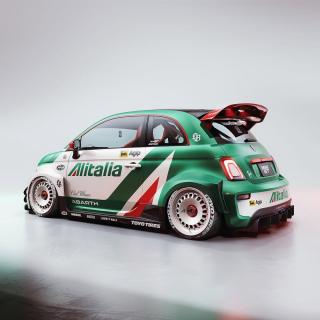 Fiat 595 Abarth LB Alitalia S1815402 Solido 1:18 Metallmodell