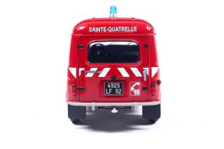 Renault 4LF4  Feuerwehr POMPIER RED 1976 Solido 1:18 Metallmodell