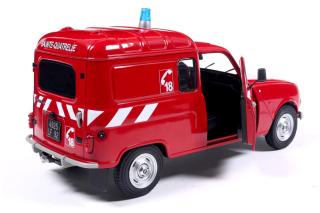 Renault 4LF4  Feuerwehr POMPIER RED 1976 Solido 1:18 Metallmodell