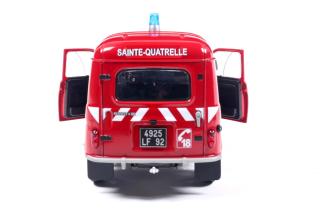 Renault 4LF4  Feuerwehr POMPIER RED 1976 Solido 1:18 Metallmodell