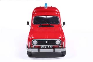 Renault 4LF4  Feuerwehr POMPIER RED 1976 Solido 1:18 Metallmodell