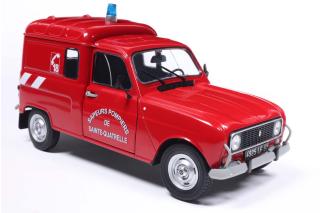 Renault 4LF4  Feuerwehr POMPIER RED 1976 Solido 1:18 Metallmodell