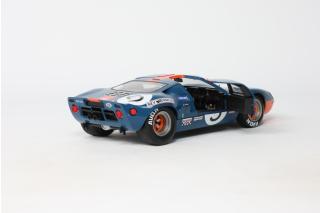 FORD GT40 MK.1 DARK BLUE & ORANGE 1968 S1803013 Solido 1:18 Metallmodell