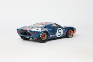 FORD GT40 MK.1 DARK BLUE & ORANGE 1968 S1803013 Solido 1:18 Metallmodell