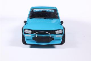 Nissan Skyline 2000 GT-R (KPGC10) HAKOSUKA LIBERTY WALK BODY KIT BLUE 1970 S1813005  Solido 1:18 Metallmodell