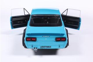 Nissan Skyline 2000 GT-R (KPGC10) HAKOSUKA LIBERTY WALK BODY KIT BLUE 1970 S1813005  Solido 1:18 Metallmodell