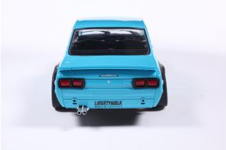 Nissan Skyline 2000 GT-R (KPGC10) HAKOSUKA LIBERTY WALK BODY KIT BLUE 1970 S1813005  Solido 1:18 Metallmodell