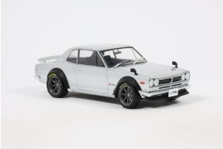 NISSAN SKYLINE 2000 GT-R (KPGC10) HAKOSUKA SOLIDO WORKS SILVER 1970 S1812804 Solido 1:18 Metallmodell