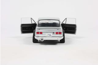 NISSAN SKYLINE 2000 GT-R (KPGC10) HAKOSUKA SOLIDO WORKS SILVER 1970 S1812804 Solido 1:18 Metallmodell