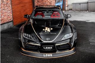 TOYOTA GR SUPRA LIBERTY WALK BODY KIT BLACK AND GOLD TRIBUTE 2025 S1815504  Solido 1:18 Metallmodell