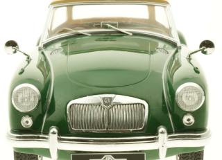 MGA 1959 MKI Twin Cam closed soft top green Triple9 Collection 1:18