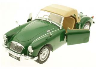 MGA 1959 MKI Twin Cam closed soft top green Triple9 Collection 1:18