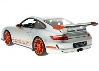 Porsche 911 (997) GT3 RS - metallic Silber / orange  Welly 1:18