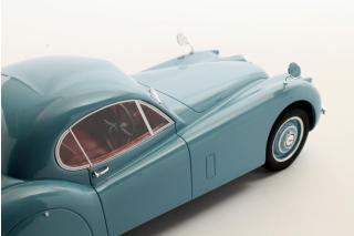 Jaguar XK120 FHC pastel blue 1951-1954 Cult Scale Models 1:18 Resinemodell (Türen, Motorhaube... nicht zu öffnen!)