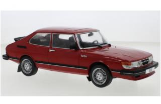 Saab 900 Turbo, rot, 1981 MCG 1:18 Metallmodell, Türen und Hauben nicht zu öffnen
