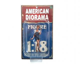 Mechanikerin \"Sofie\" American Diorama 1:18 (Auto nicht enthalten)
