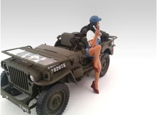 Mechanikerin \"Jessie\" American Diorama 1:18 (Auto nicht enthalten)