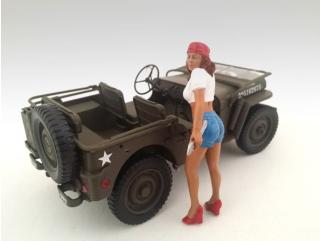 Mechanikerin \"Katie\" American Diorama 1:18 (Auto nicht enthalten)