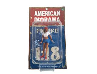 Mechanikerin \"Katie\" American Diorama 1:18 (Auto nicht enthalten)