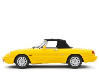 Alfa Romeo Spider 1.6 - 2.0i 1990 Giallo Laudoracing 1:18 Resinemodell (Türen, Motorhaube... nicht zu öffnen!)