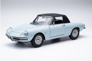 Alfa Romeo 1600 Duetto Spider 1966 - blu celeste  AR513 Limitation 750 pieces Touring Modelcars 1:18 Metallmodell 2 Türen, Motorhaube und Kofferraum zu öffnen!