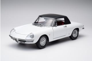 Alfa Romeo 1600 Duetto Spider 1966 - Bianco Farina Touring Modelcars 1:18 Metallmodell 2 Türen, Motorhaube und Kofferraum zu öffnen!