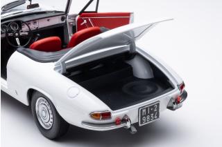 Alfa Romeo 1600 Duetto Spider 1966 - Bianco Farina Touring Modelcars 1:18 Metallmodell 2 Türen, Motorhaube und Kofferraum zu öffnen!