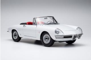 Alfa Romeo 1600 Duetto Spider 1966 - Bianco Farina Touring Modelcars 1:18 Metallmodell 2 Türen, Motorhaube und Kofferraum zu öffnen!