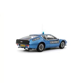 Alpine A310 1600VF Gendarmerie Blue 1974 OttO mobile 1:18 Resinemodell (Türen, Motorhaube... nicht zu öffnen!)
