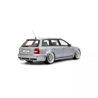 Audi RS 4 (B5) Avant \"stanced\" Avus Silver 2025  OttO mobile Project Cars 1:18 Resinemodell (Türen, Motorhaube... nicht zu öffnen!)