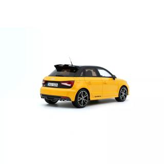 AUDI S1 SPORTBACK VEGAS YELLOW 2015 OttO mobile 1:18 Resinemodell (Türen, Motorhaube... nicht zu öffnen!)