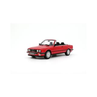 BMW 325i Convertible Bright Red 308 1986 OttO mobile 1:18 Resinemodell (Türen, Motorhaube... nicht zu öffnen!)