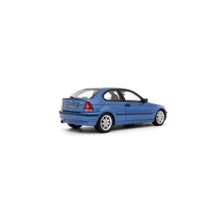 BMW E46 318 TI COMPACT ESTORIL BLUE 2002 OttO mobile 1:18 Resinemodell (Türen, Motorhaube... nicht zu öffnen!)