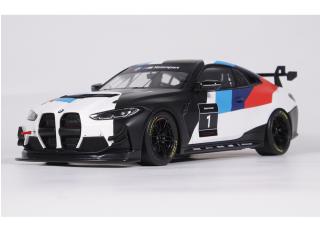 BMW M4 GT4 GT4 WHITE PRESENTATION 2022 OttO mobile 1:18 Resinemodell (Türen, Motorhaube... nicht zu öffnen!)