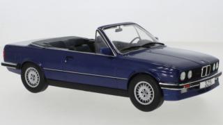 BMW 325i (E30) Cabriolet, metallic-blau, 1985 MCG 1:18 Metallmodell, Türen und Hauben nicht zu öffnen