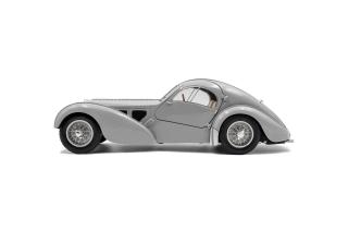 Bugatti Atlantic Type 57 SC – MAT SILVER – 1937 Solido 1:18 Metallmodell